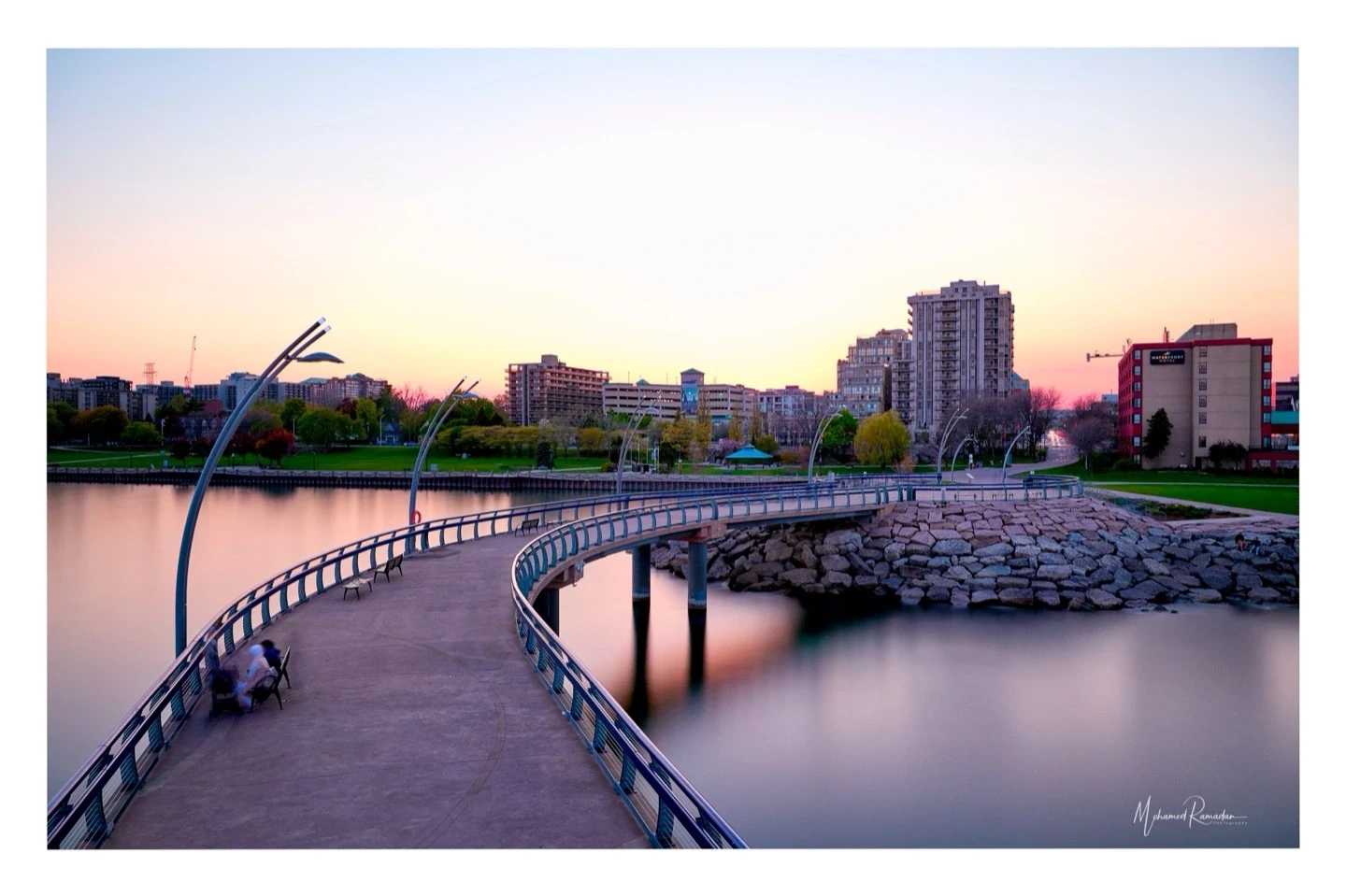 Brant Burlington Pier Waterfront Architecture Dusk