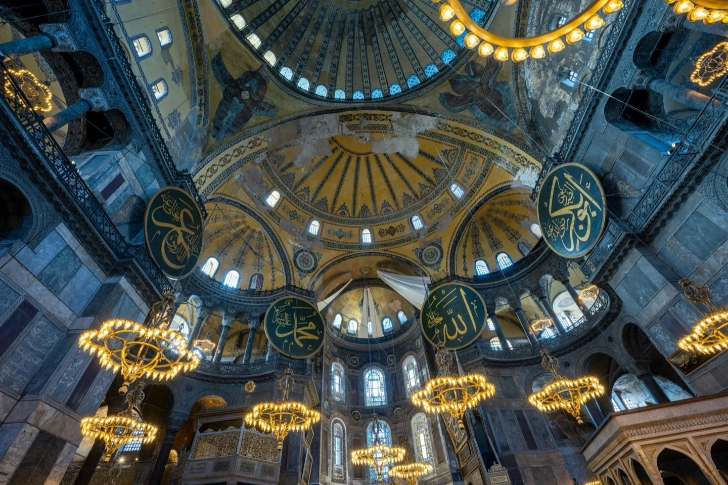 Hagia Sophia Interior Dome Ceiling Istanbul