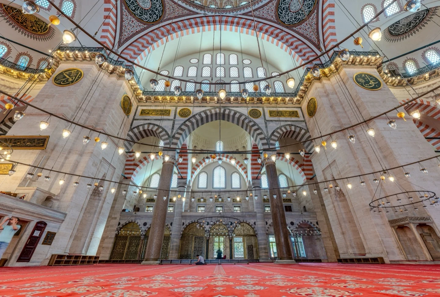 Suleymaniye Mosque Interior Architecture Istanbul