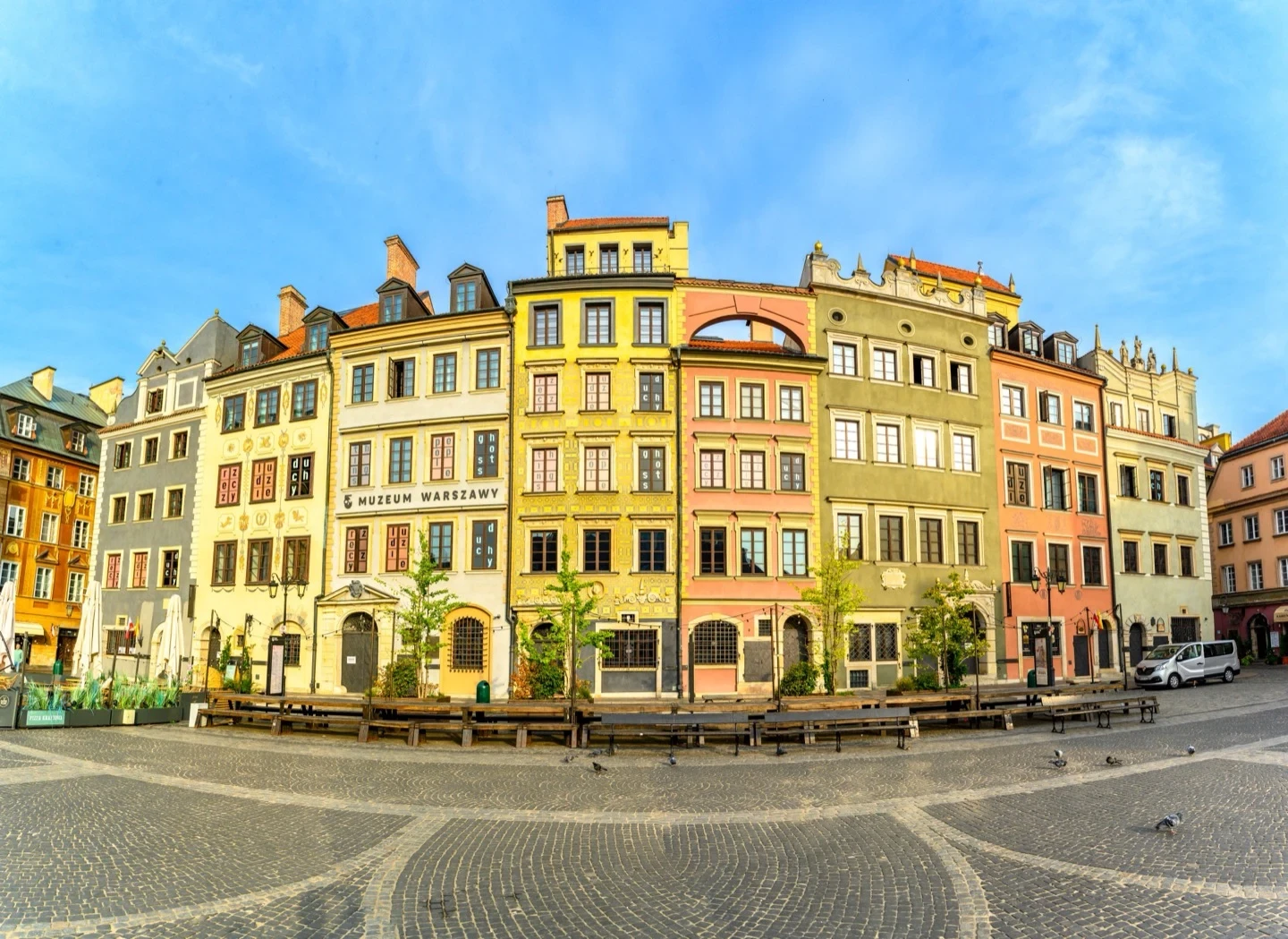 Warsaw Rynek Square Colorful Architecture Poland