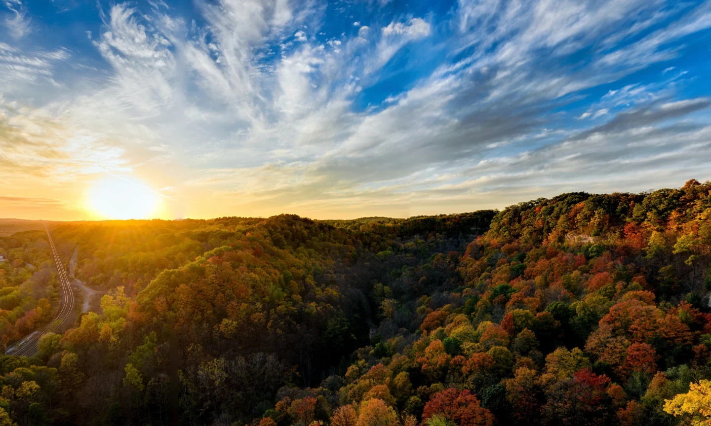 Dundas Peak Inside Golden Hour Landscape
