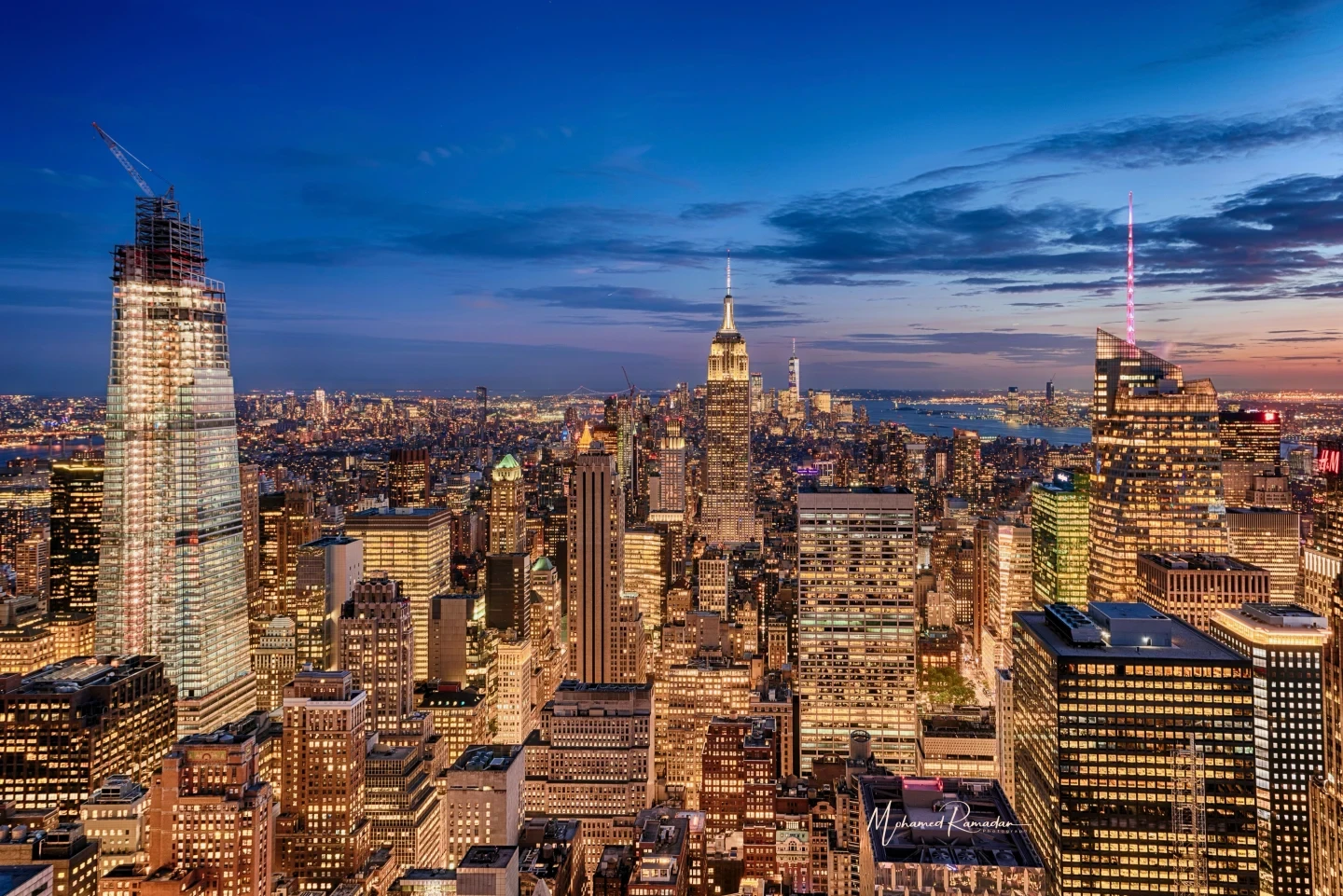 New York City Skyline Golden Hour Fine Art