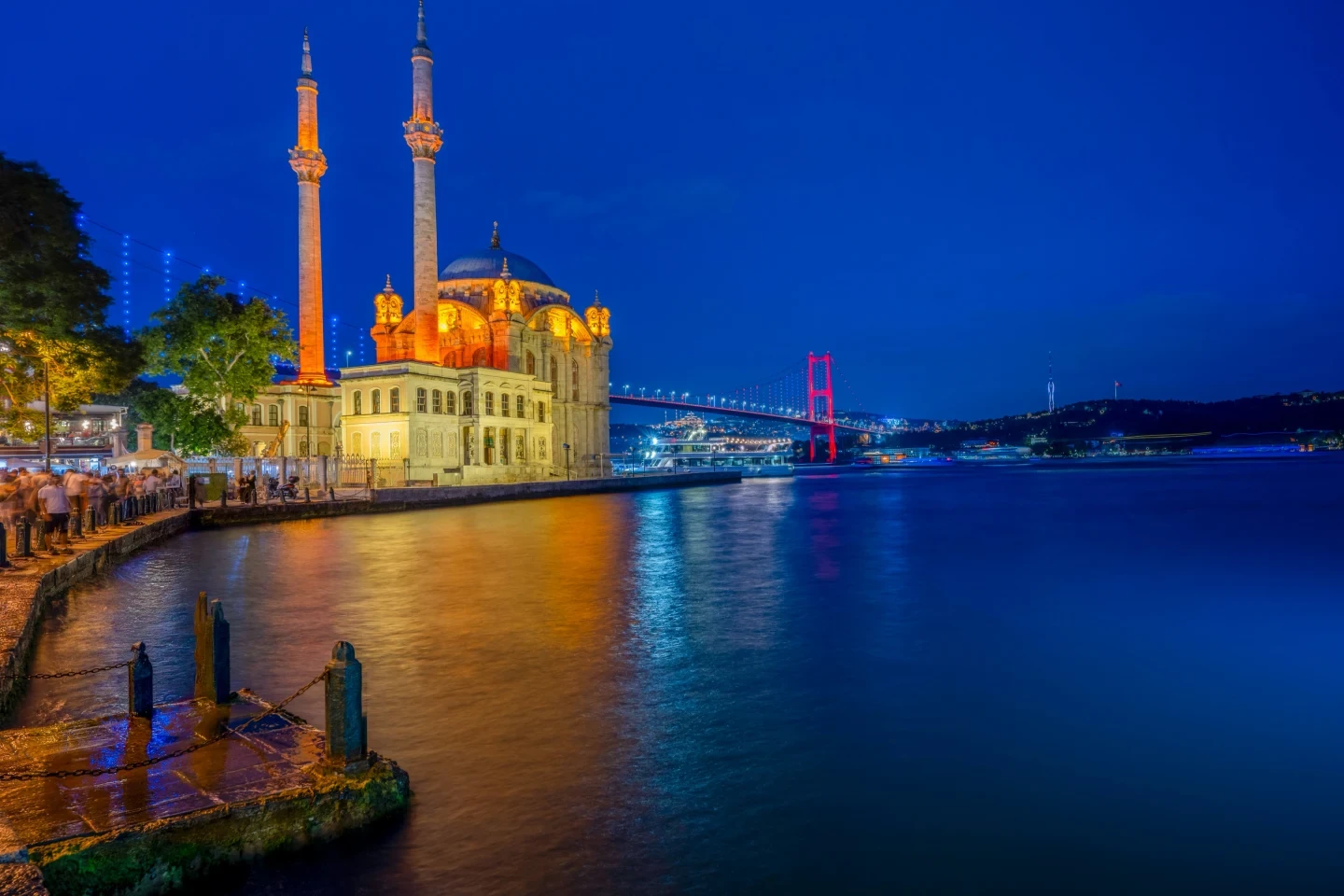 Ortakoy Mosque Istanbul Bosphorus Bridge