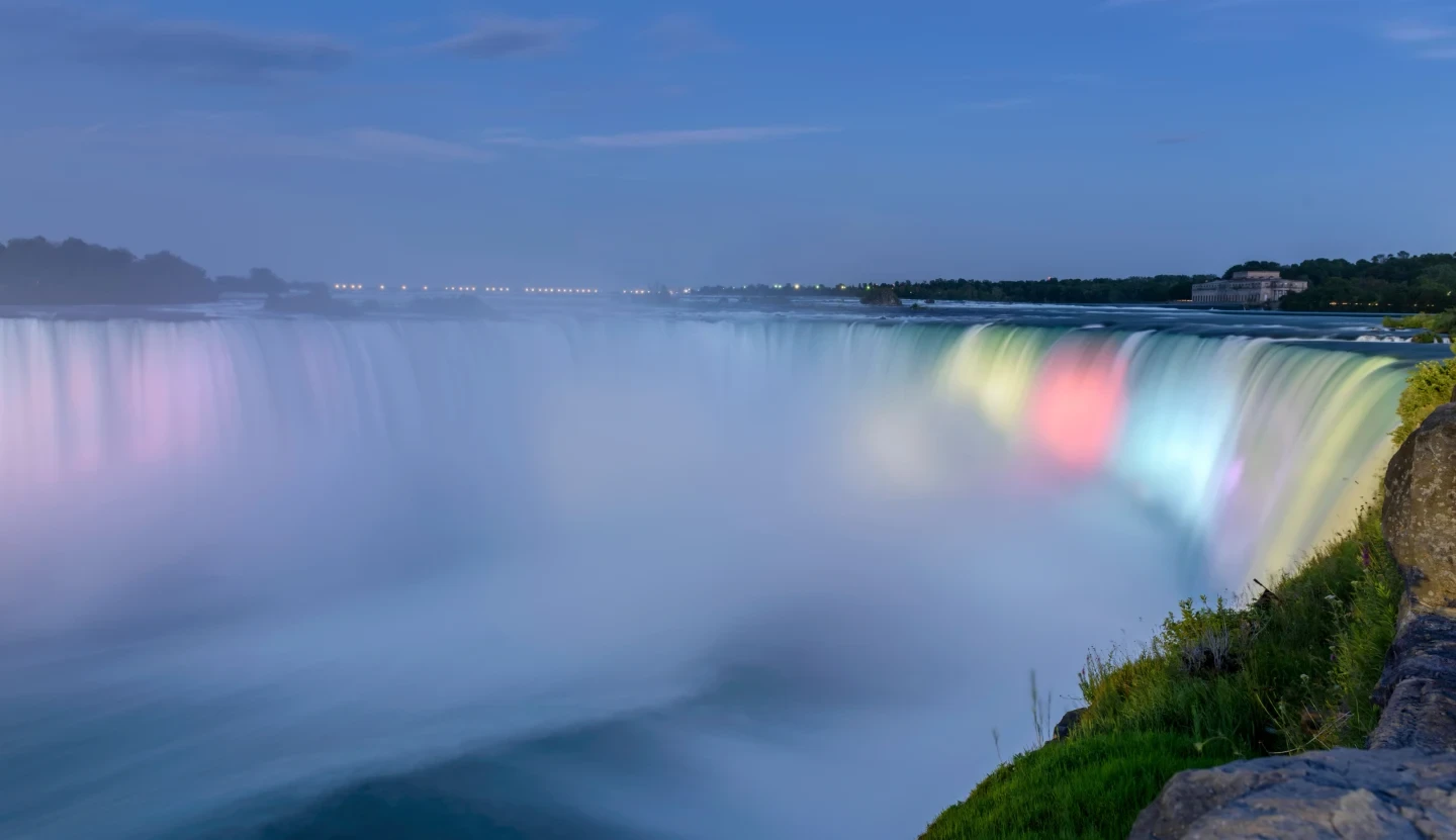 Niagara Falls Colorful Illumination Night