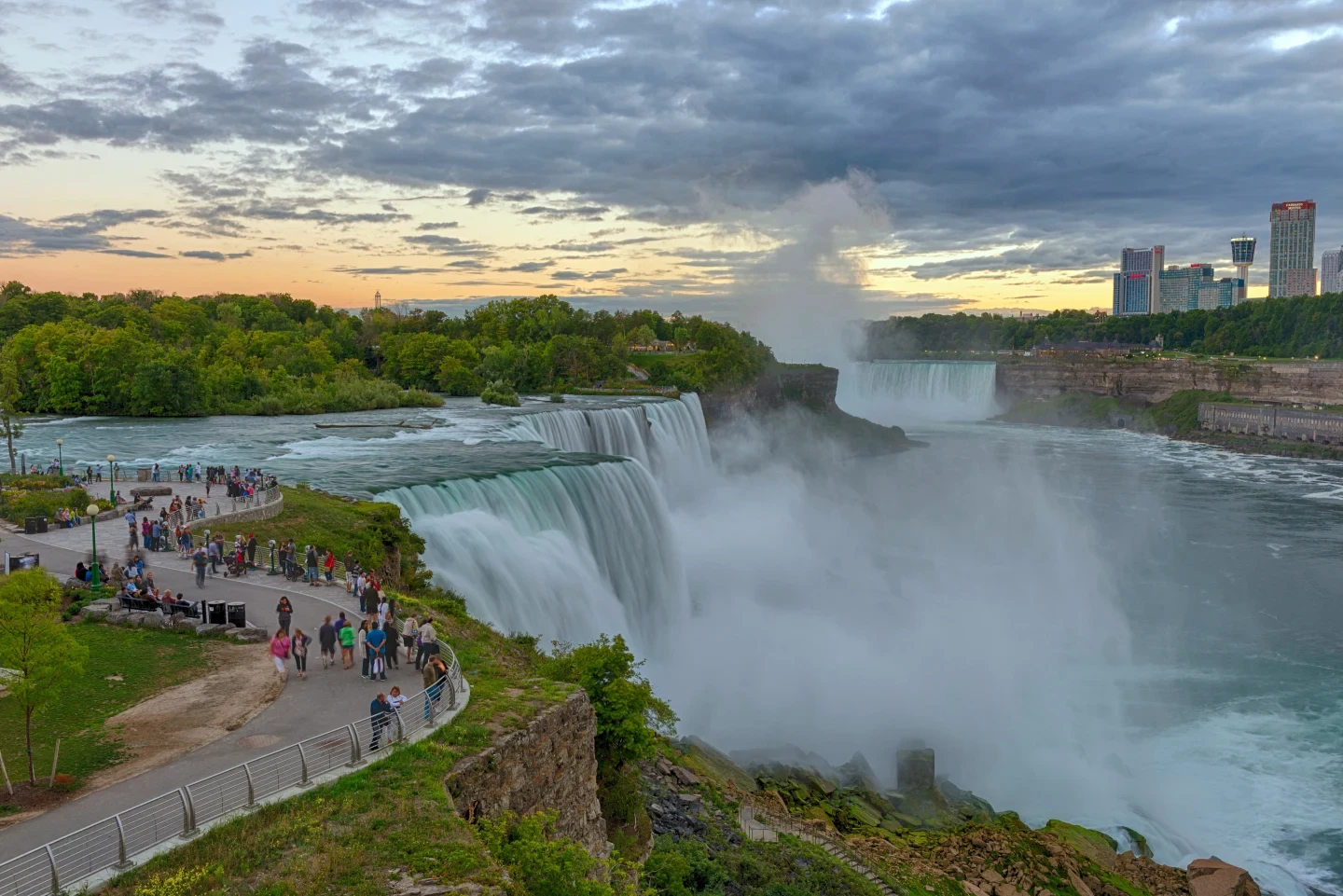 Niagara Falls Golden Sunset Fine Art
