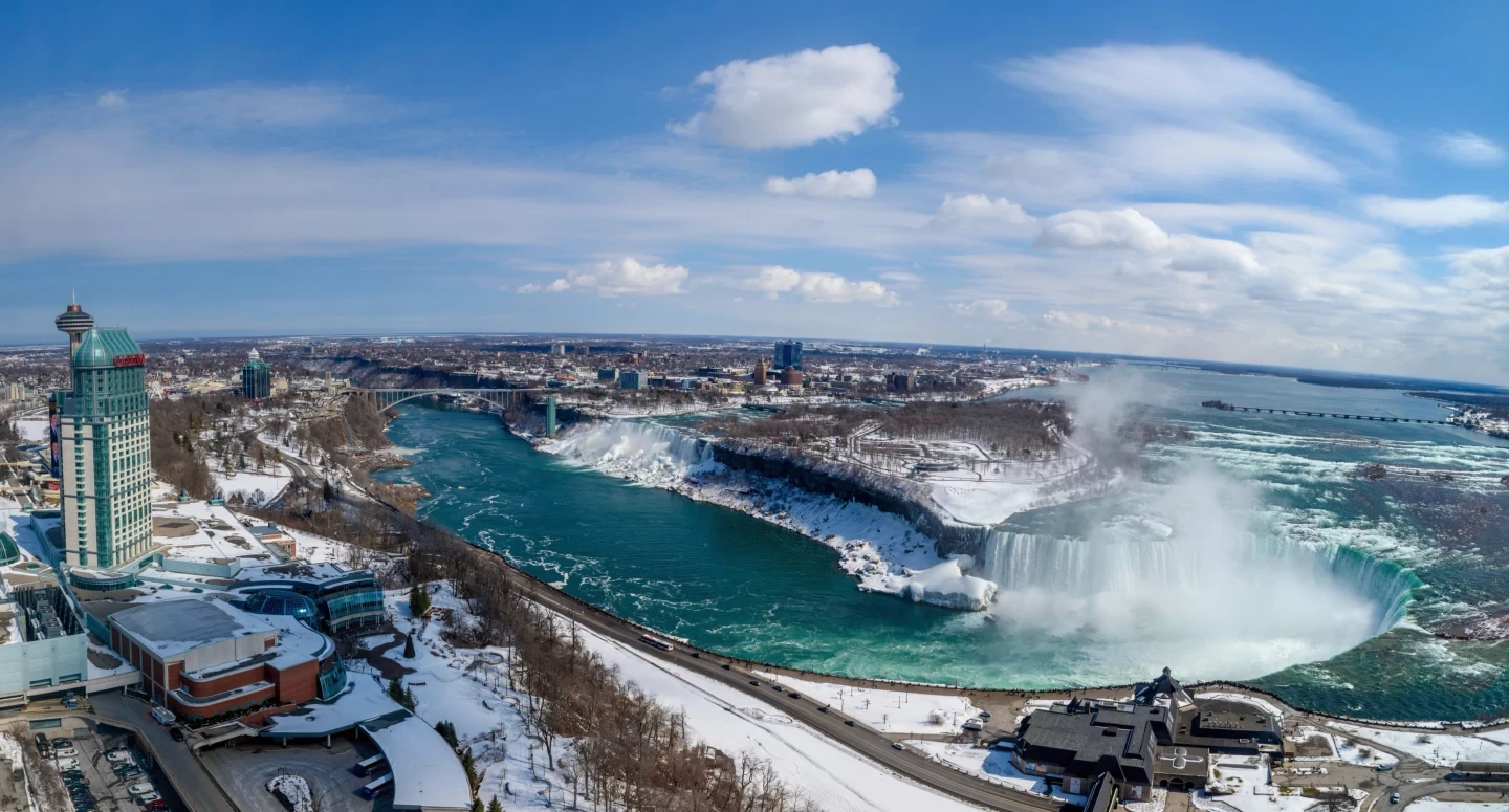 Niagara Falls Vertical Panorama Colorful