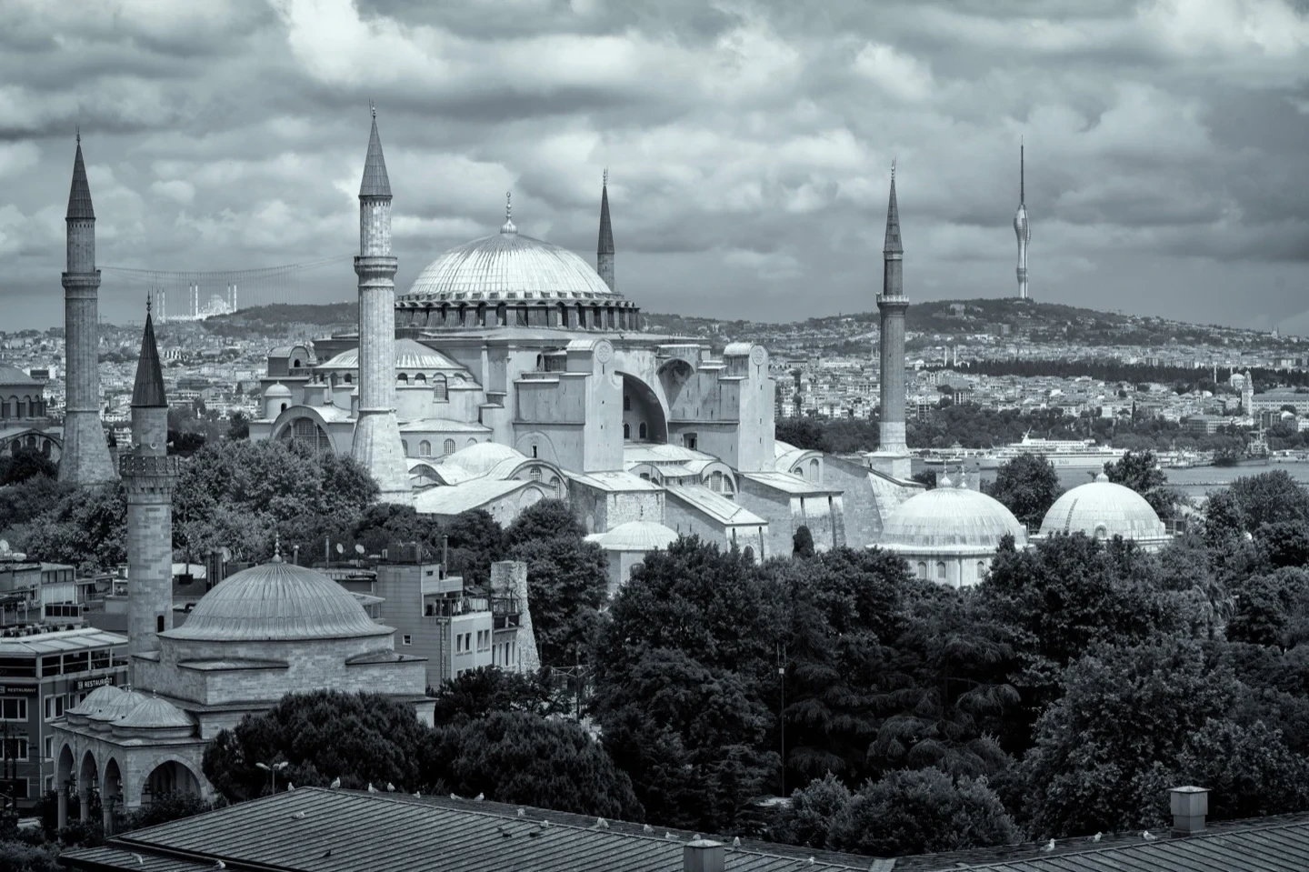 Hagia Sophia Dramatic Sky