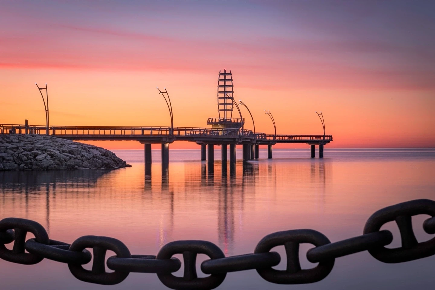 Brant Pier Sunrise Golden Hour