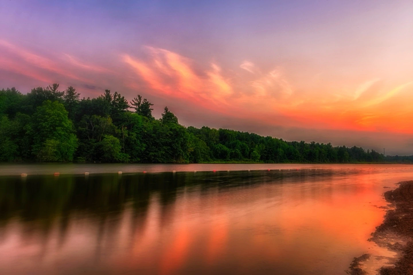 Christie Lake Golden Hour Reflection