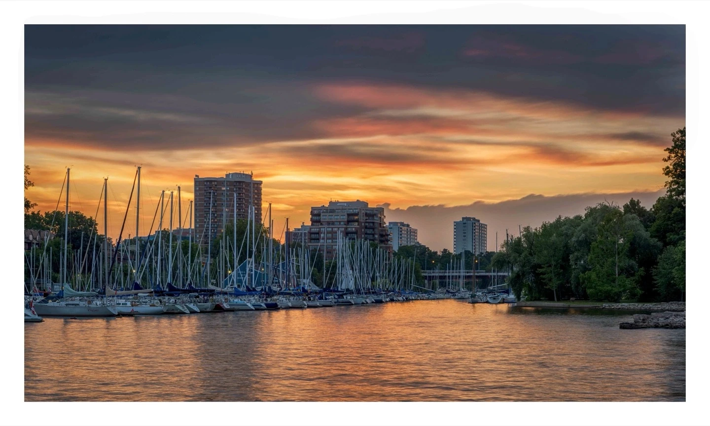 Oakville Marine Sunset Golden Hour