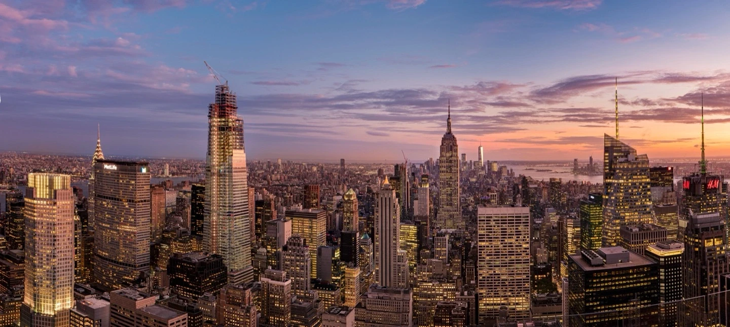 Manhattan Top Of The Rock Sunset Fine Art