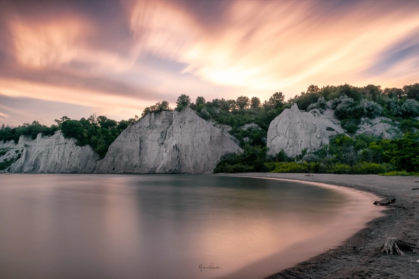 Scarborough Bluffs Golden Sunset Lake Ontario