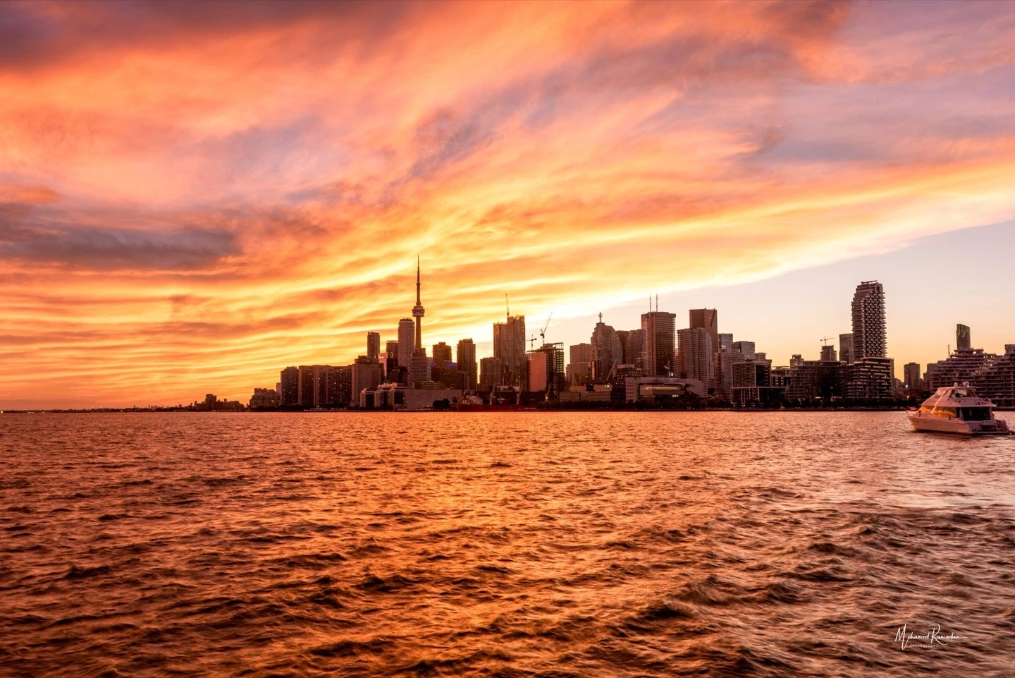Toronto Epic Skyline Golden Sunset