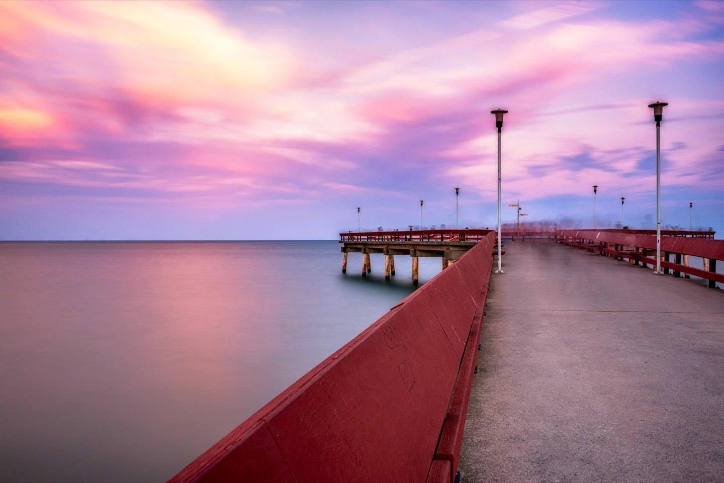 Toronto Pier Colorful Sunset Fine Art