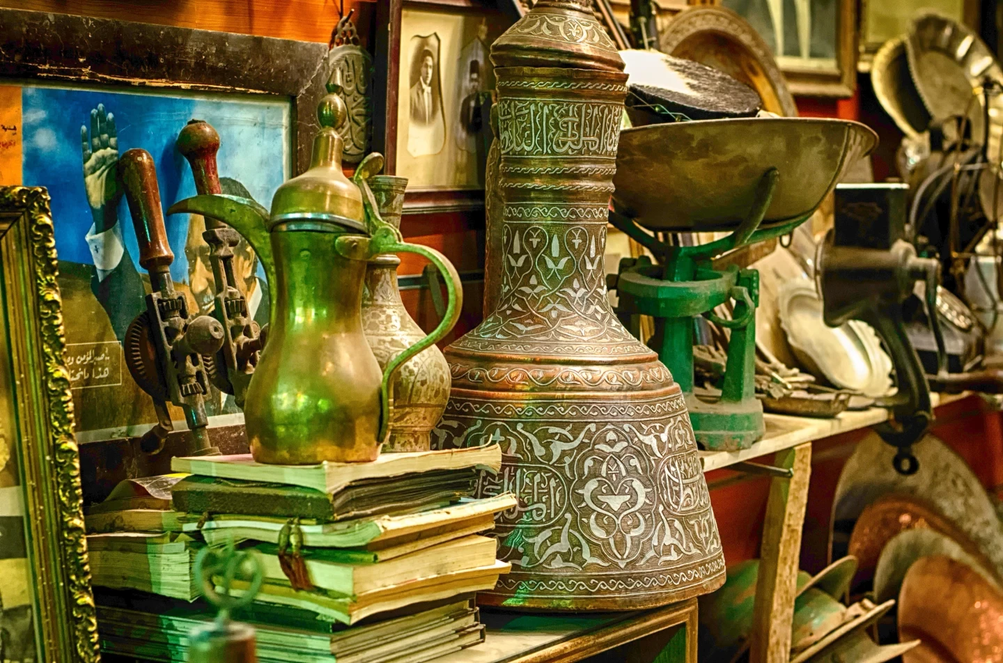 Khan El Khalili Bazaar Cairo Colorful Artifacts Egypt
