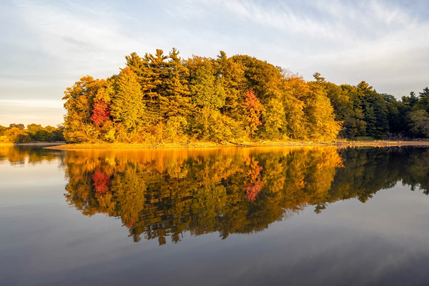 Christie Lake Fall Colors Autumn Reflection