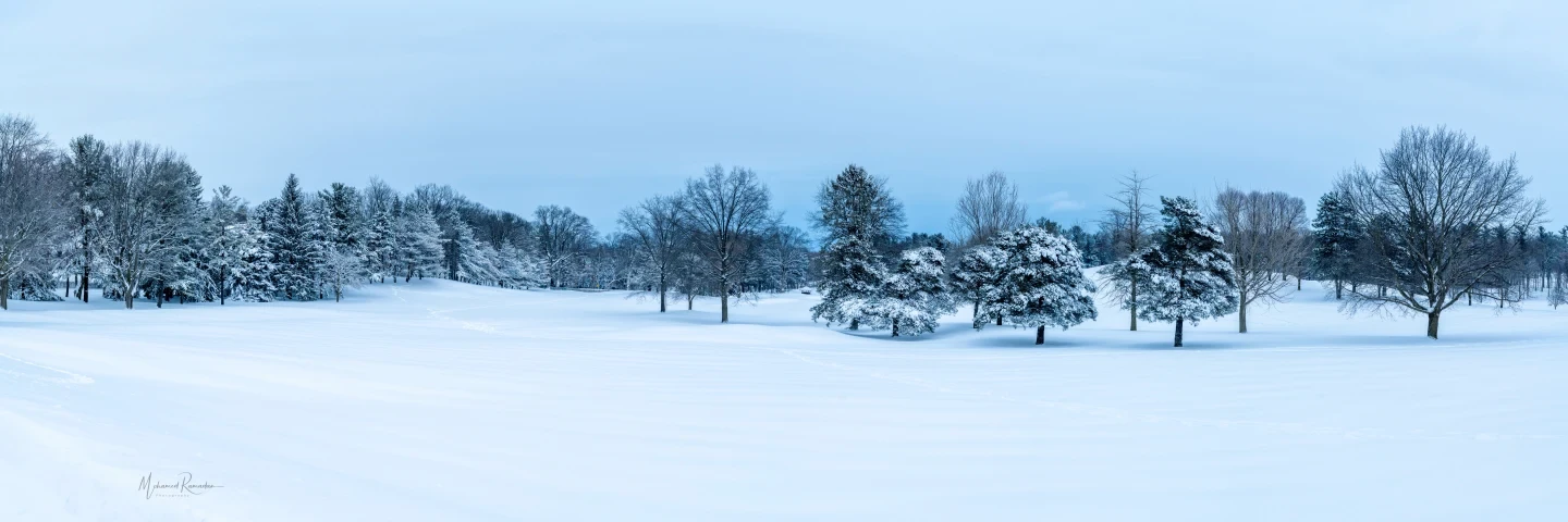 Ancaster Golf Club Panorama Snow