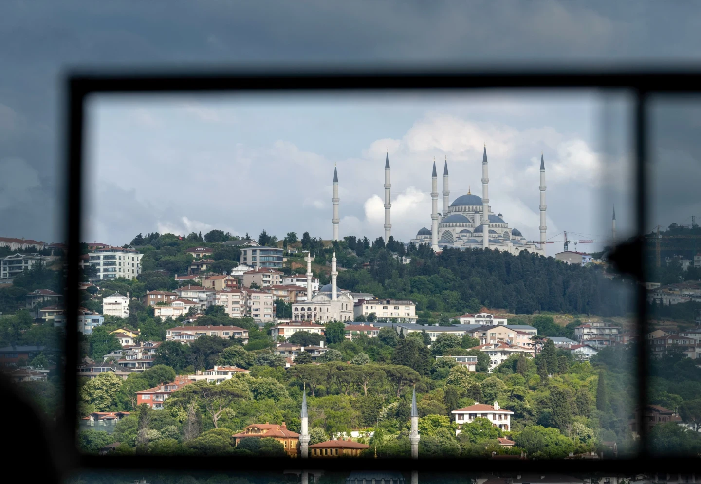Camlica Mosque Window Istanbul Architecture