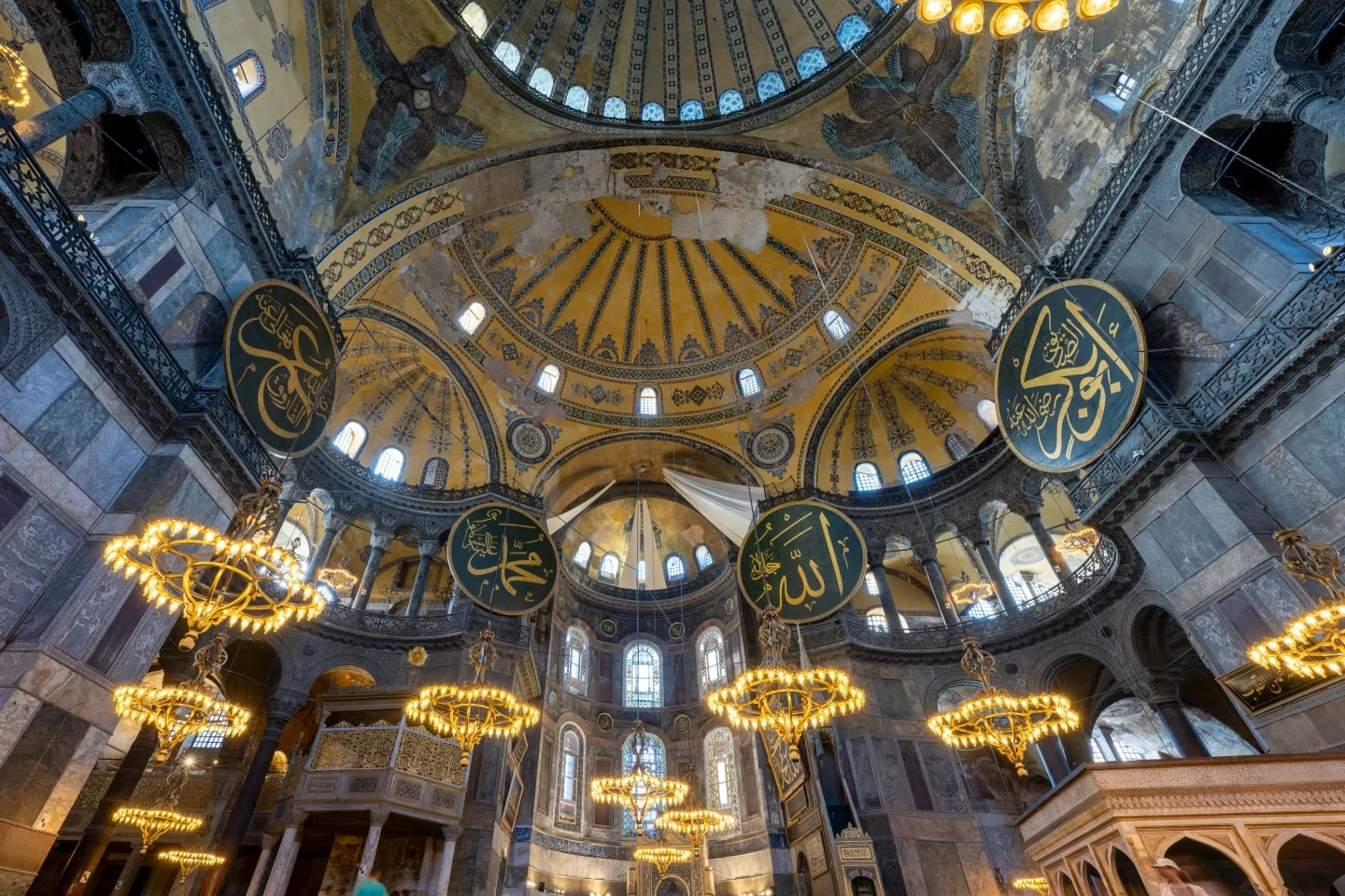 Hagia Sophia Ceiling Byzantine Dome Detail