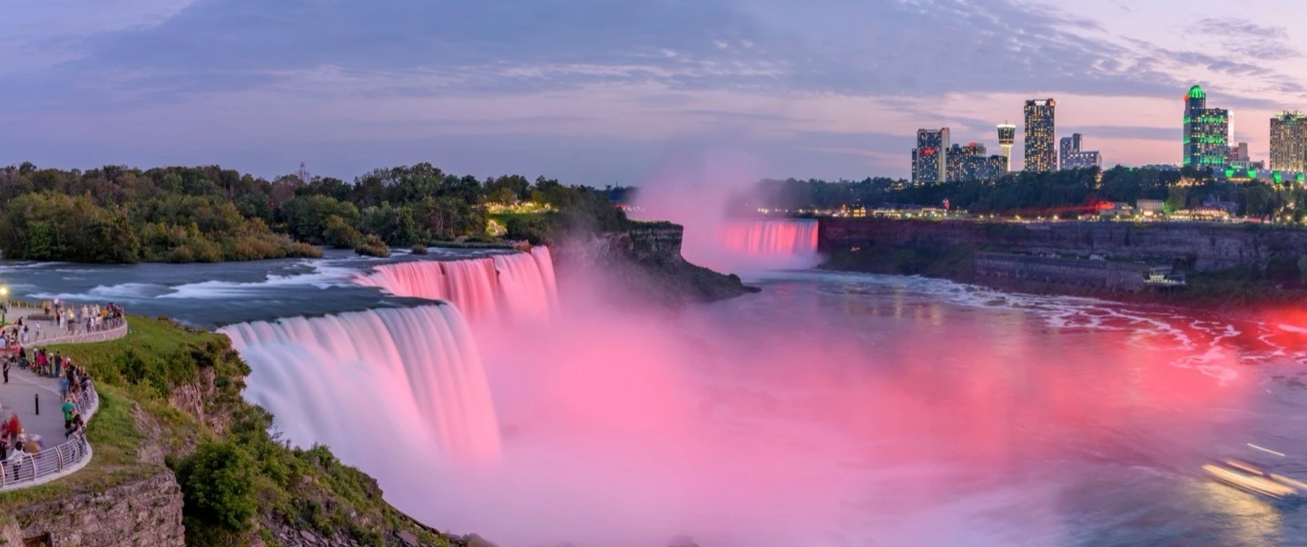 Niagara Falls Panorama Golden Hour