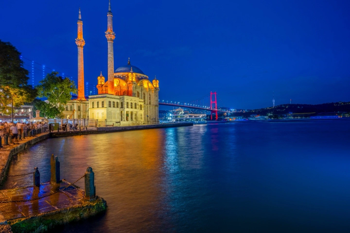 Ortakoy Mosque Istanbul Bosphorus Bridge