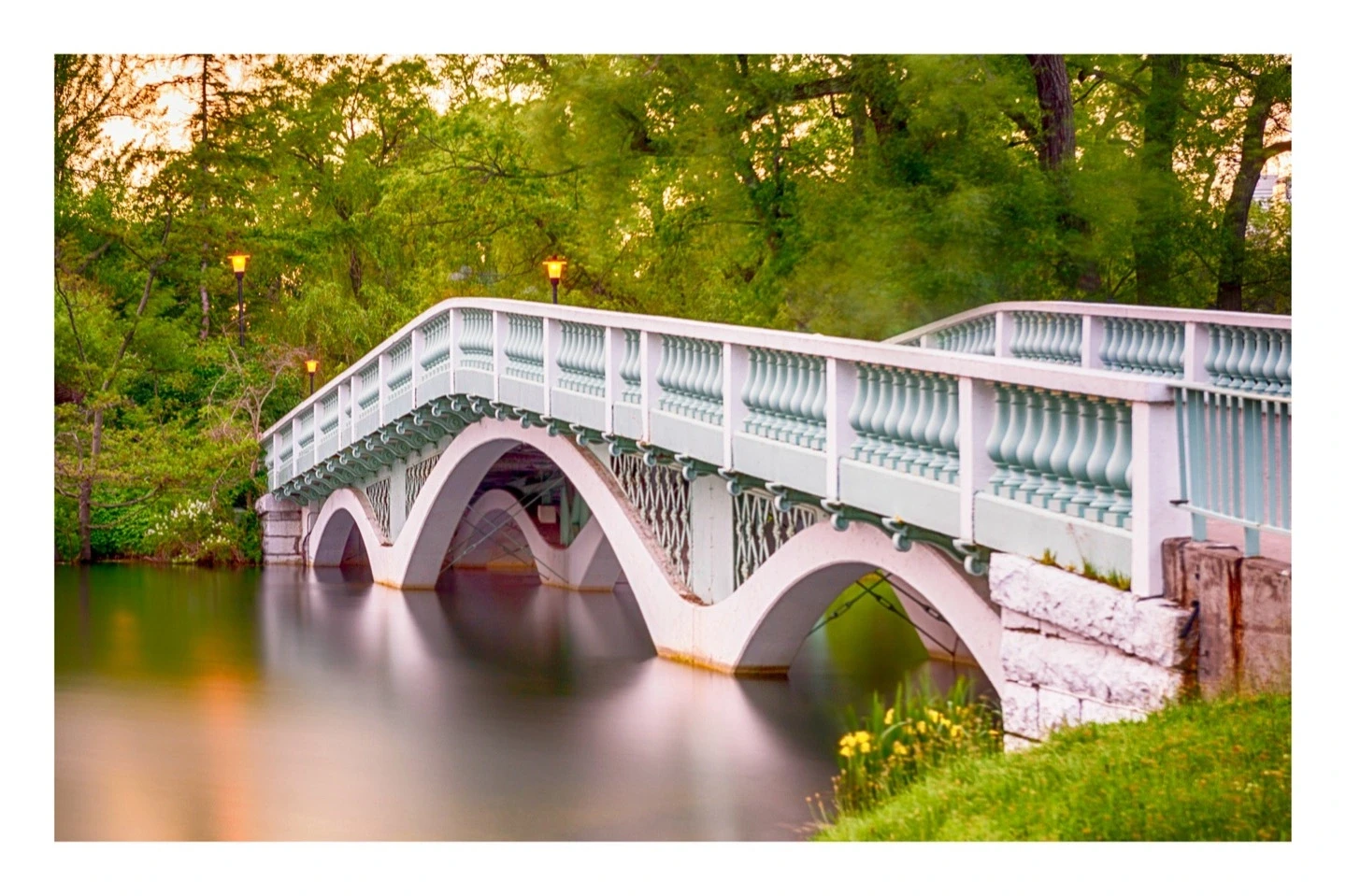Toronto Centre Island Bridge White Arch Reflection