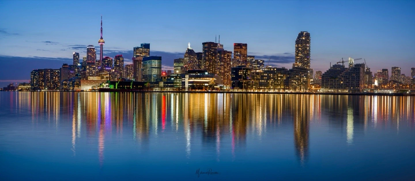 Toronto Polson Pier Blue Hour Cityscape 2024