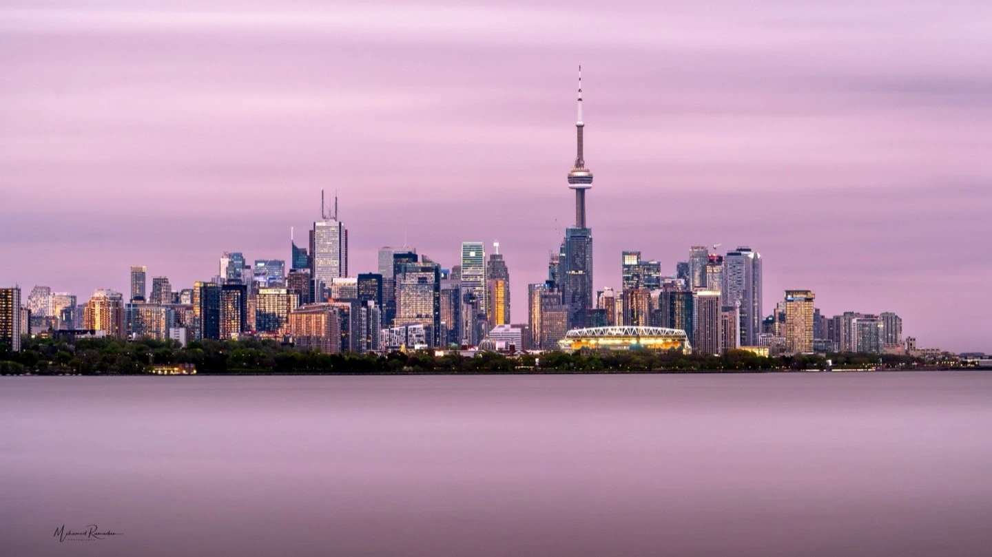 Toronto Skyline Long Exposure Panorama