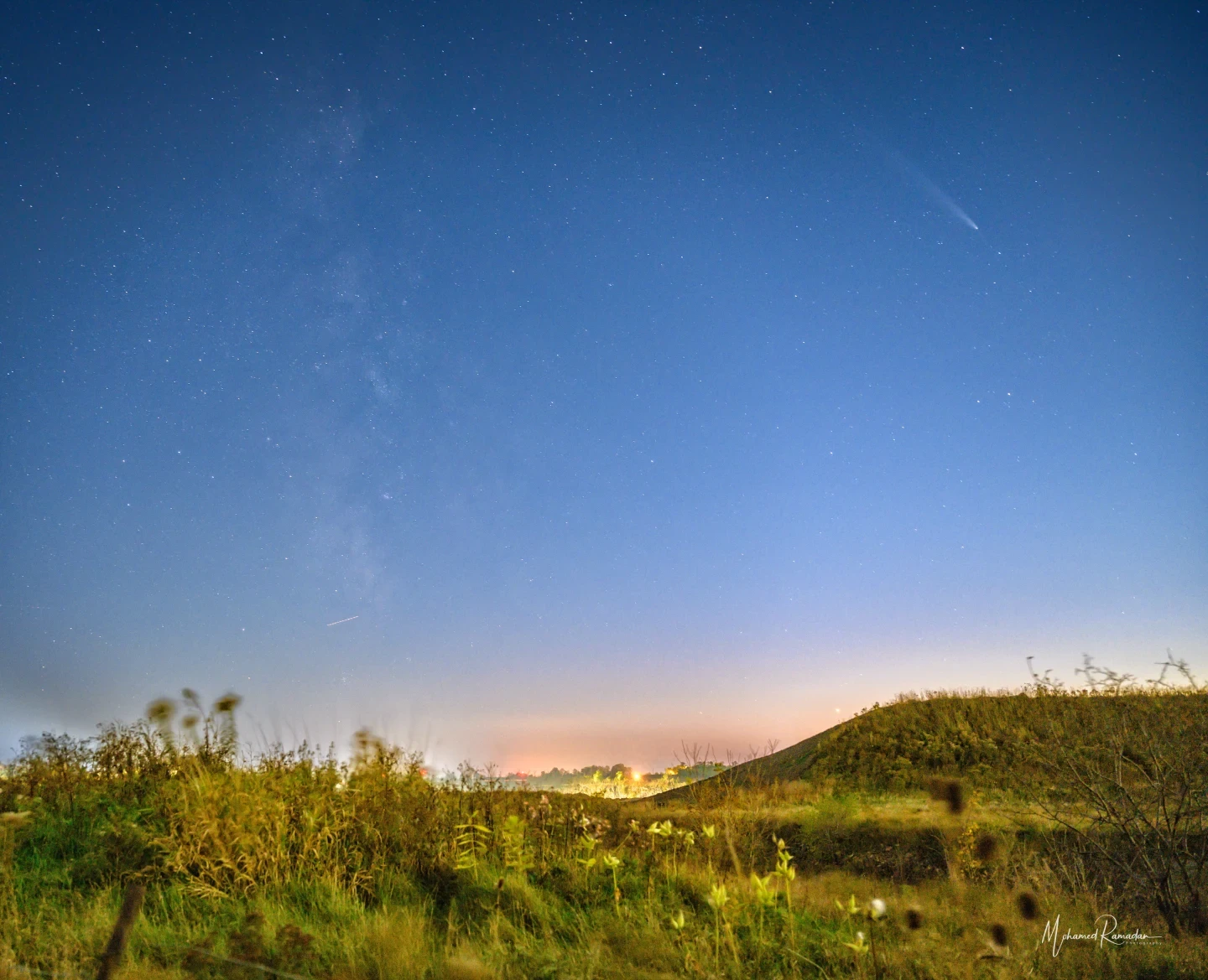 Comet Tsuchinshan Atlas Milky Way Panorama Ontario