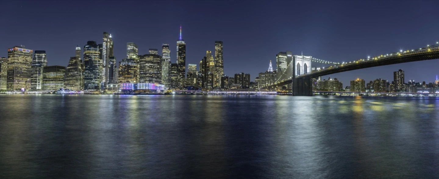 Manhattan Summer Reflection Panorama