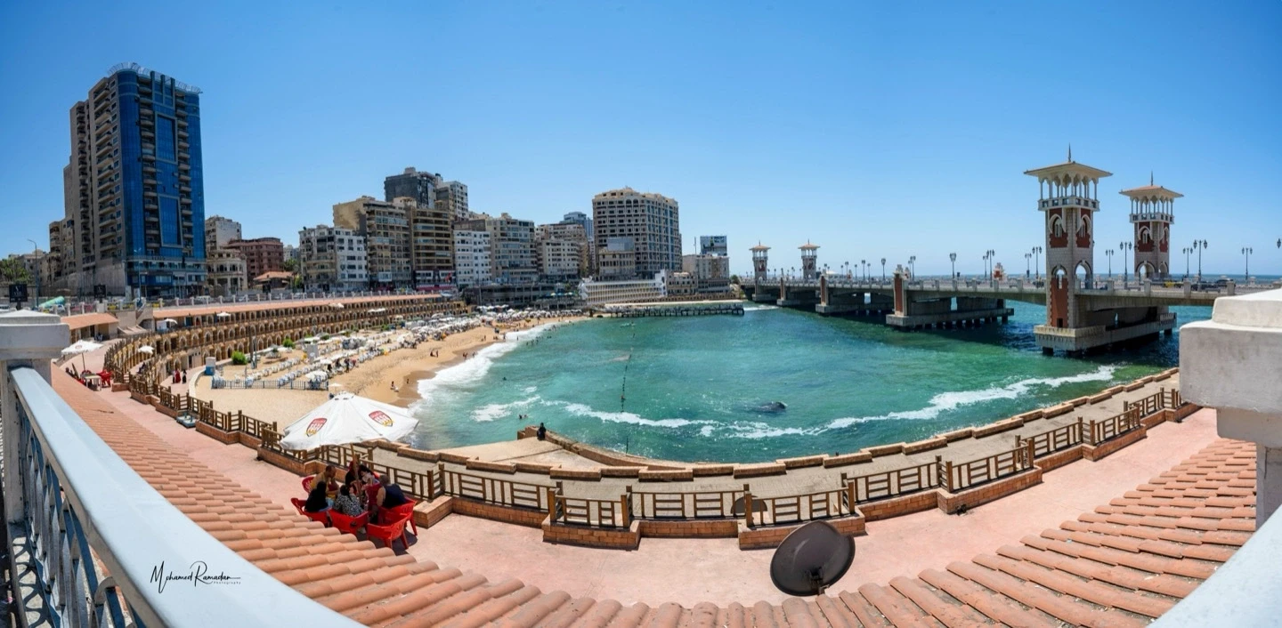Alexandria Egypt Stanley Bay Panorama