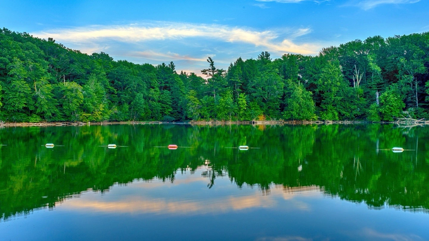 Christie Lake Mirror Reflection Panorama