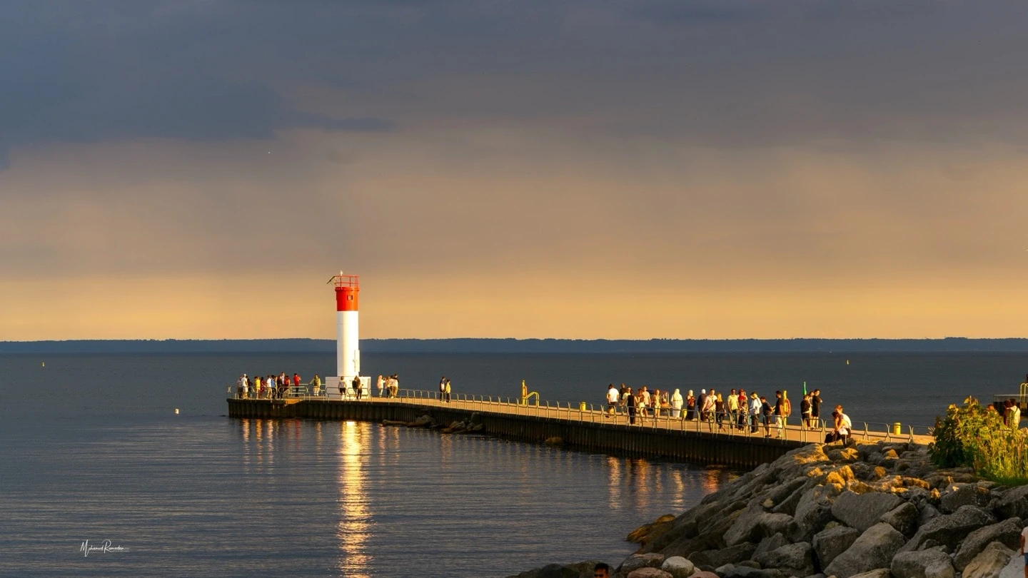 Oakville Moody Sky Lake Ontario Panorama