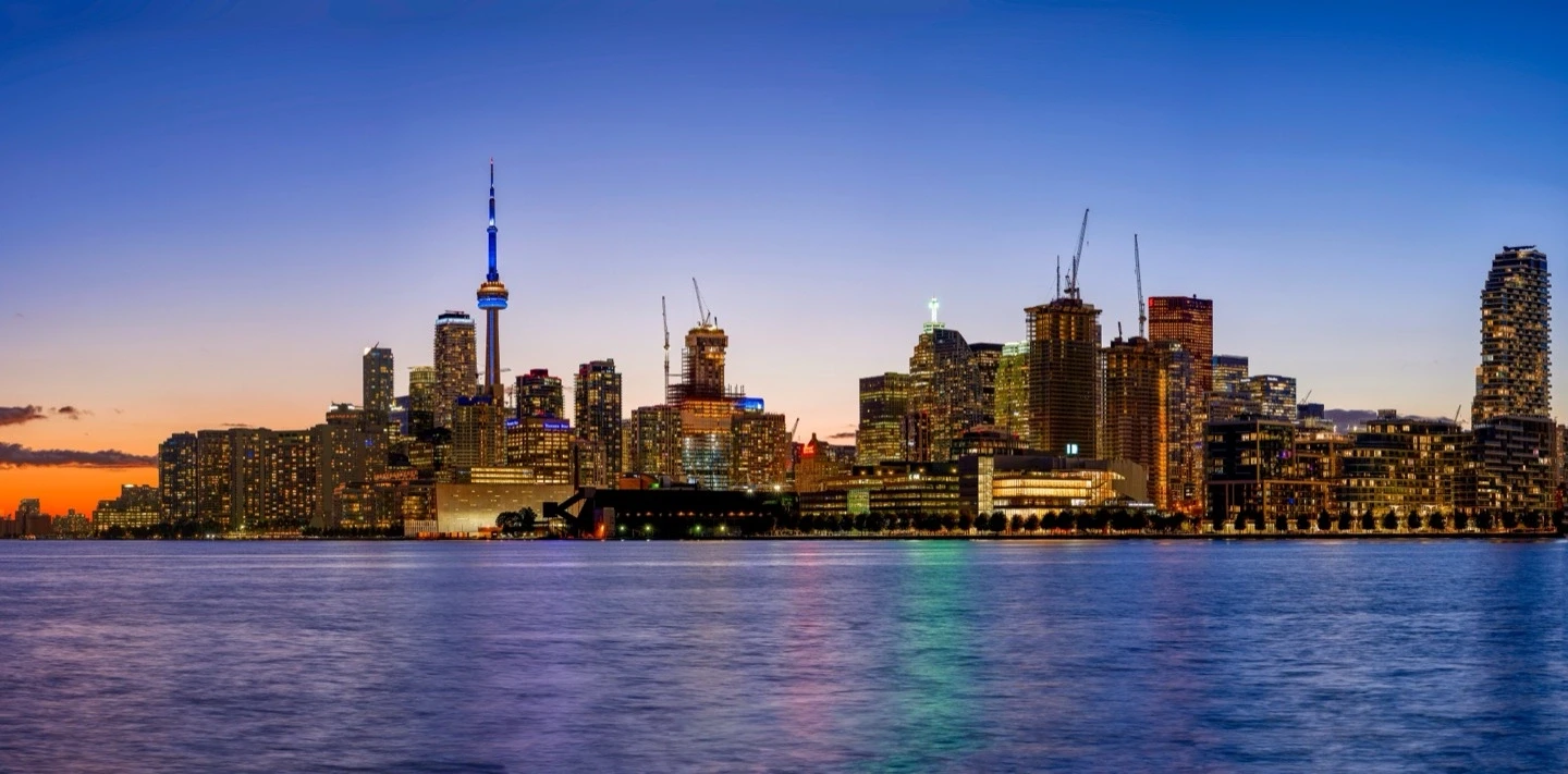 Toronto Skyline Colors Panorama