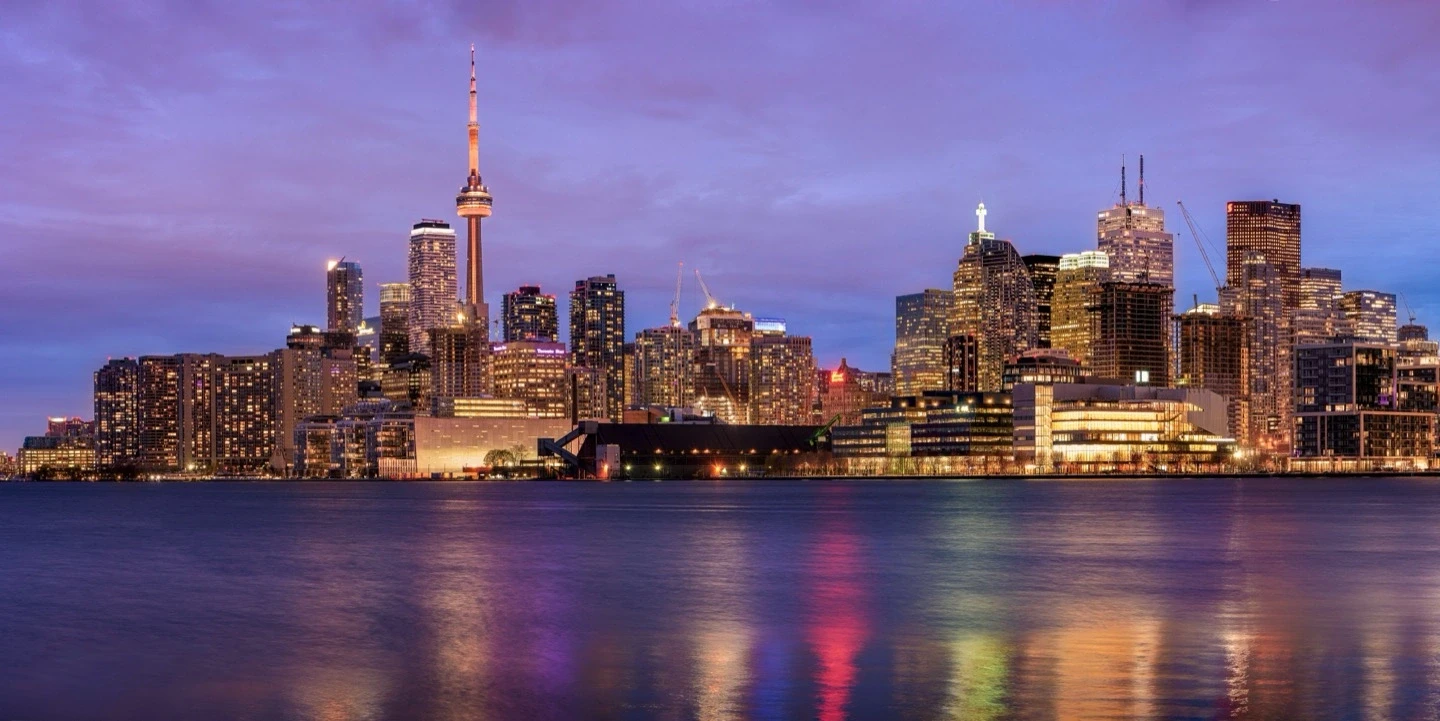 Toronto Skyline Compressed Perspective Panorama