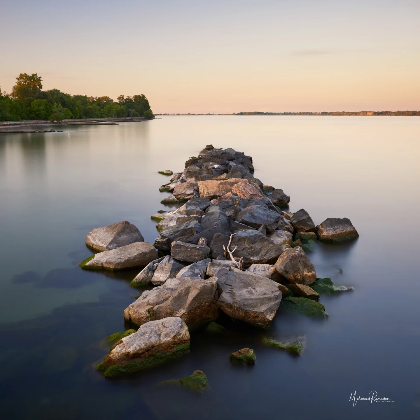 Rocky Island Lakeshore Long Exposure Water