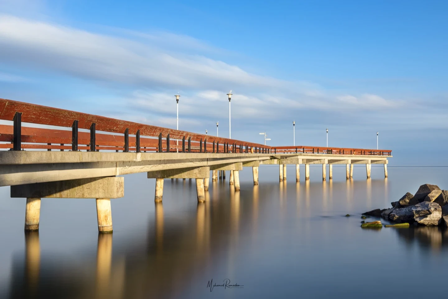 Island Pier Long Exposure Silk Water