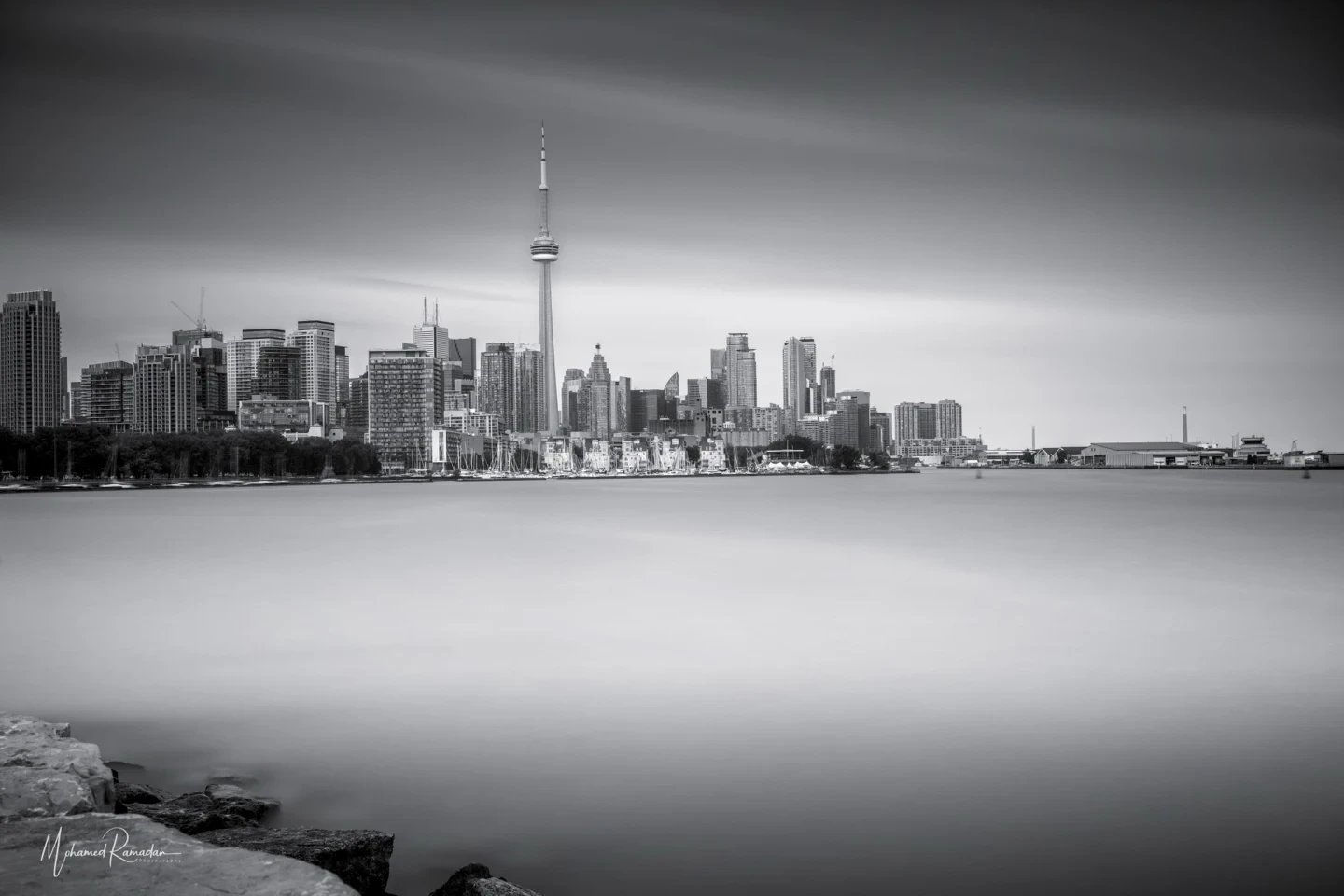 Ontario Place Black White Moody Dramatic