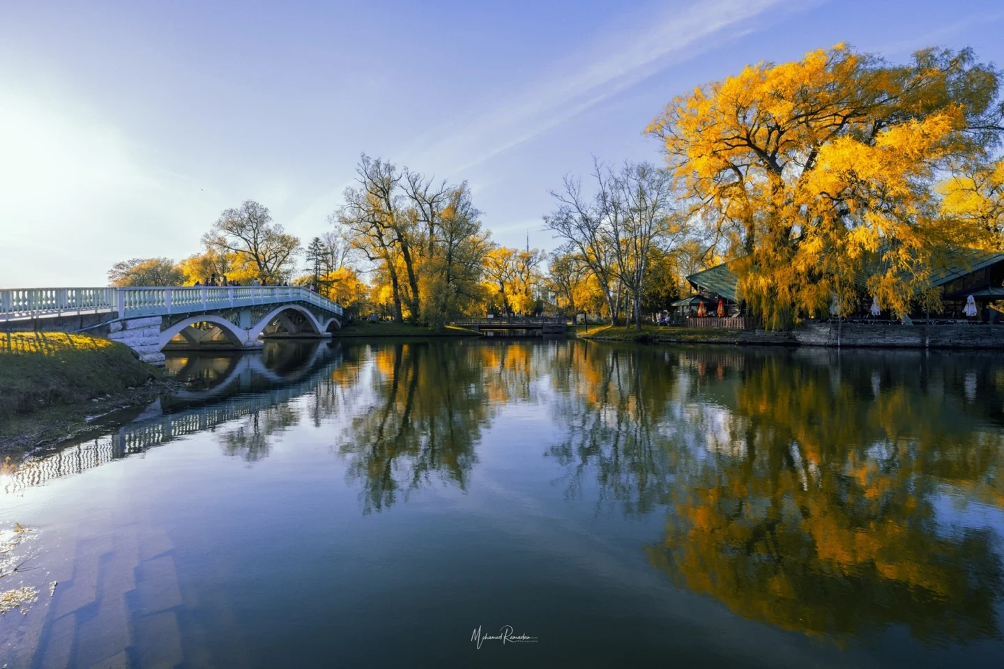 Island Bridge Long Exposure Calm Water