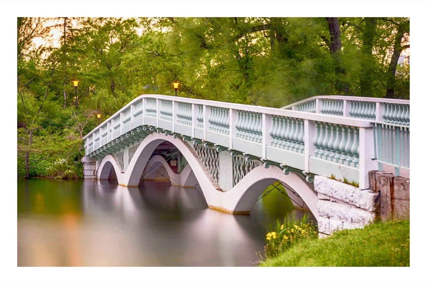 Centre Island Bridge White Arch Reflection