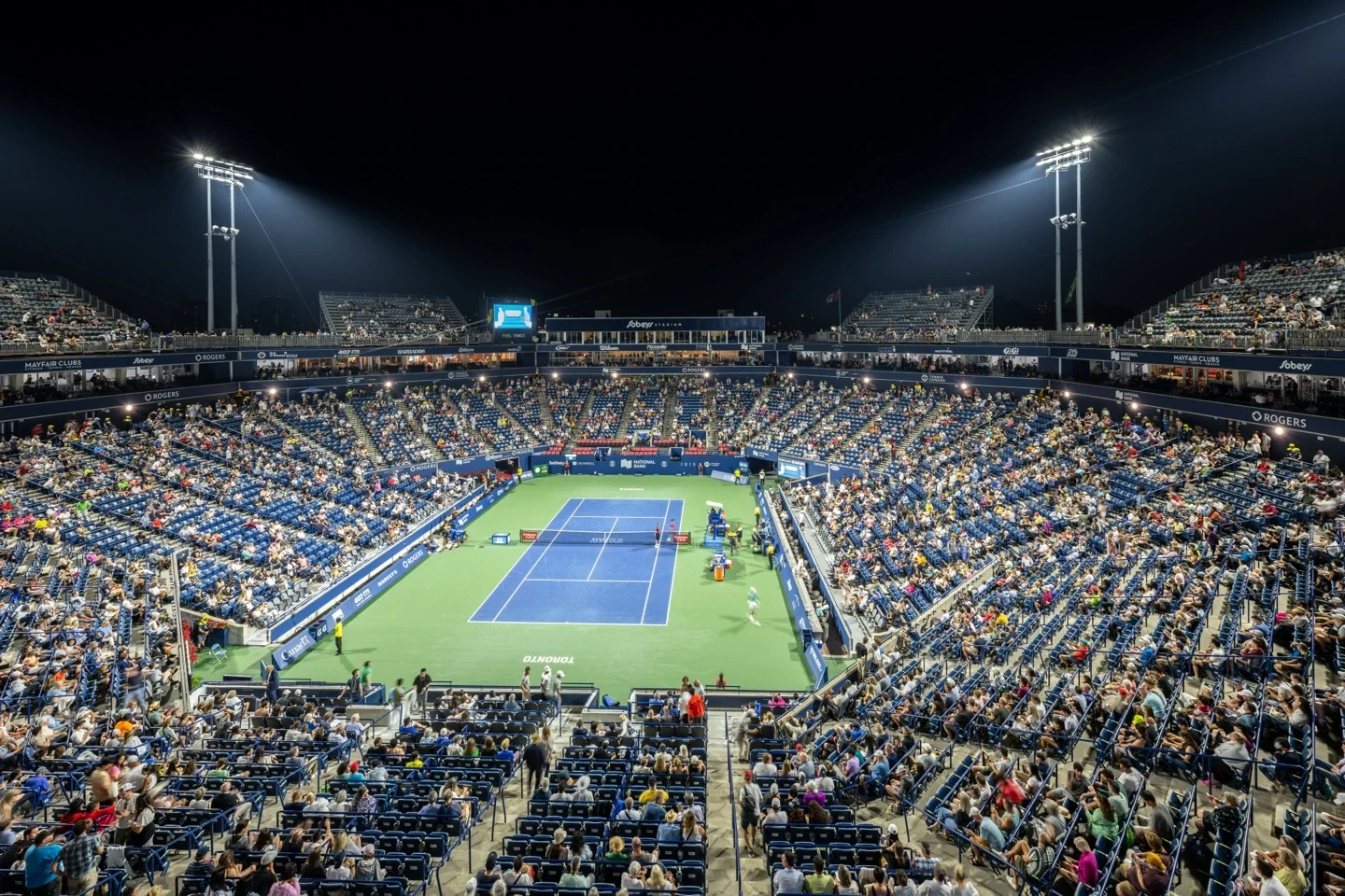 Sobeys Stadium Tennis Night Lights